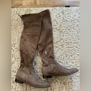 Brown Over-the-Knee Boots